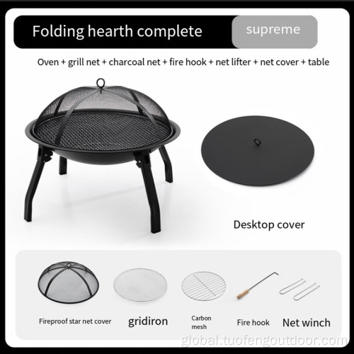 Outdoor travel camping oven for heating